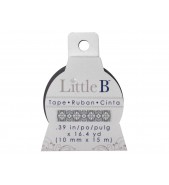 Little B SILVER LACE 10mm tape